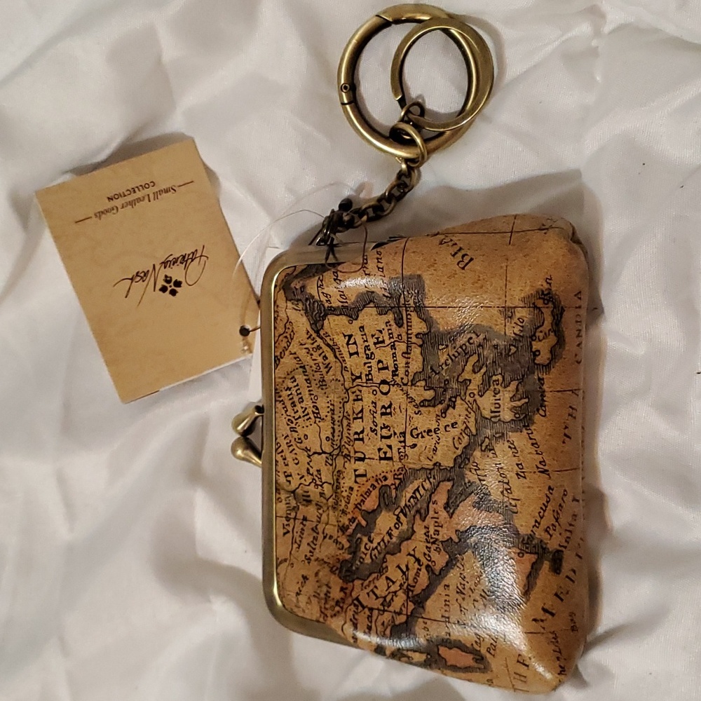 Patricia nash European Map Coin purse